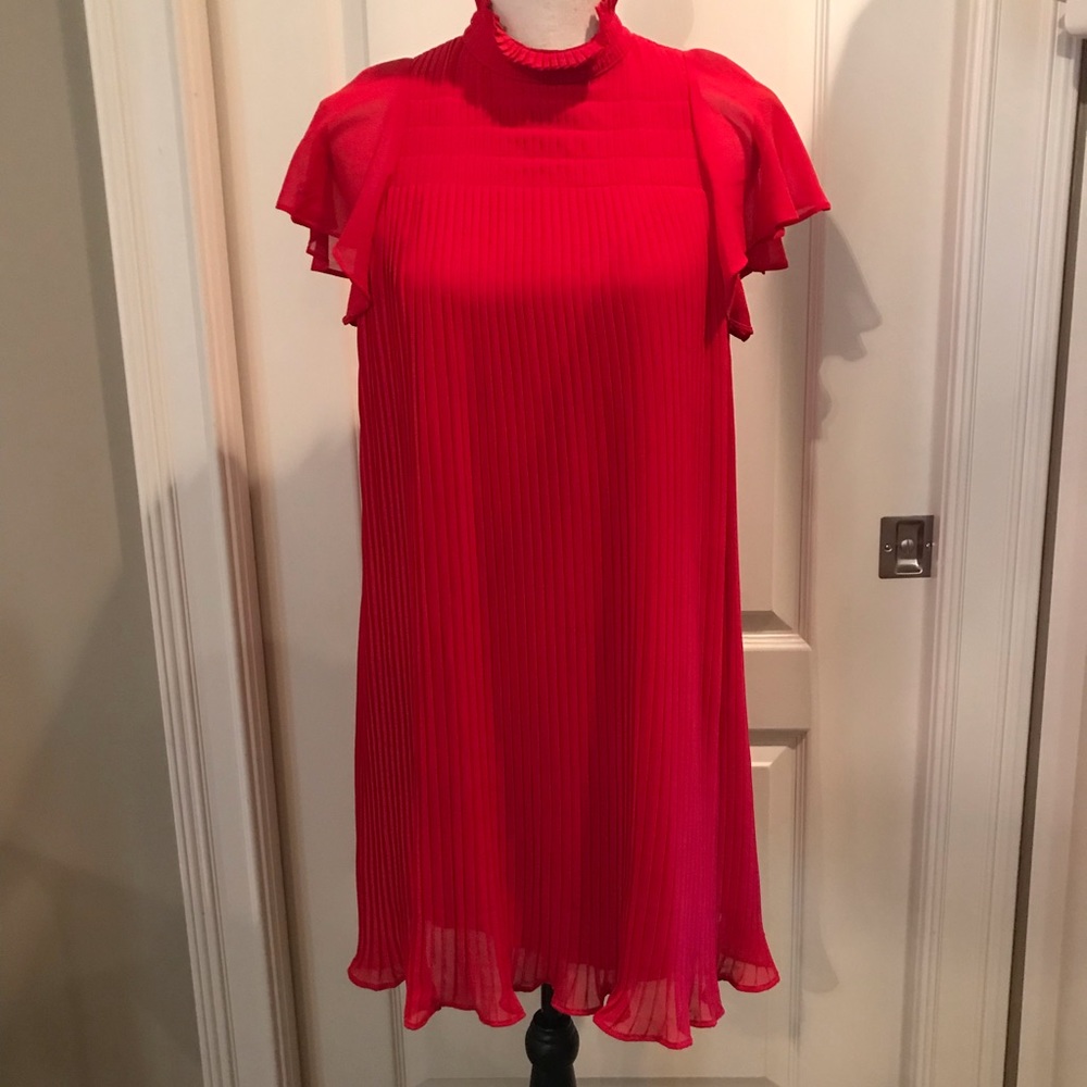 Red party dress